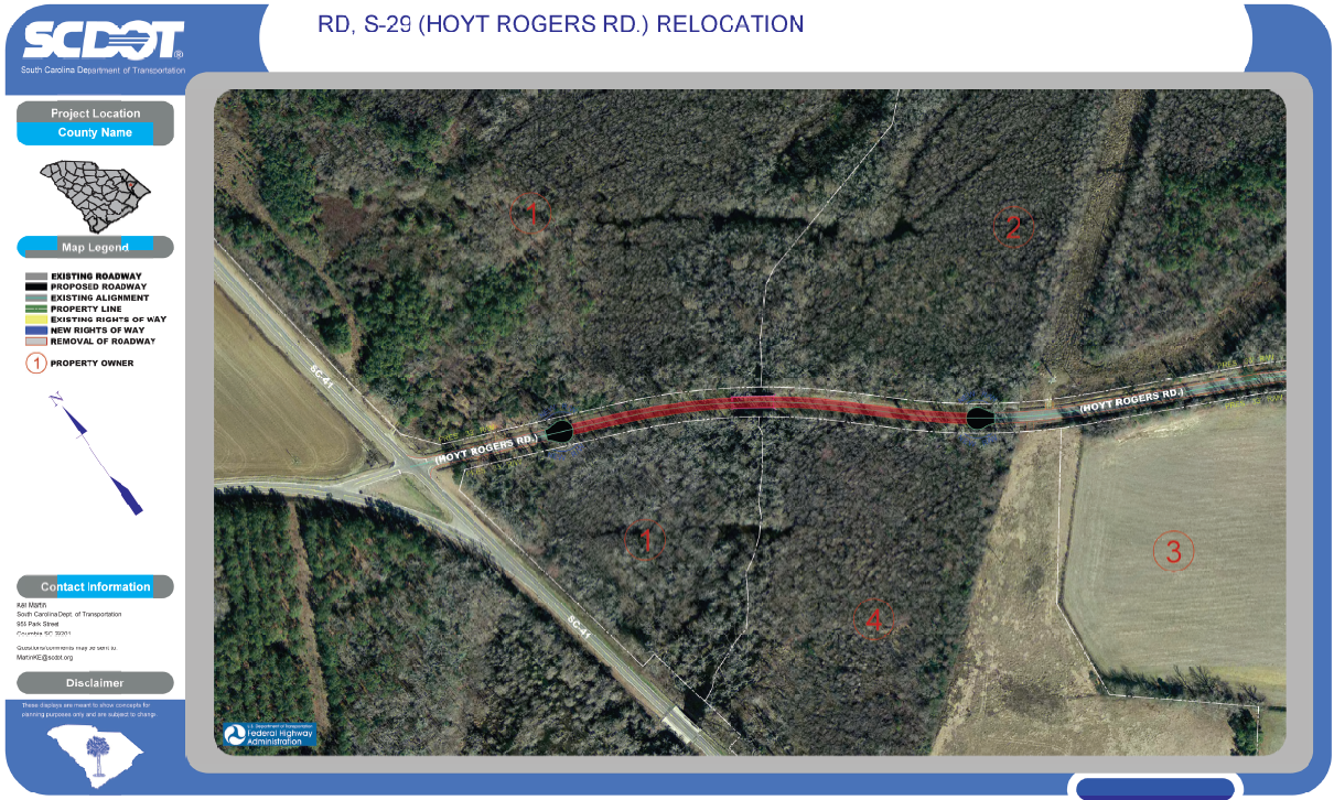 Display showing cul-de-sac of S-29