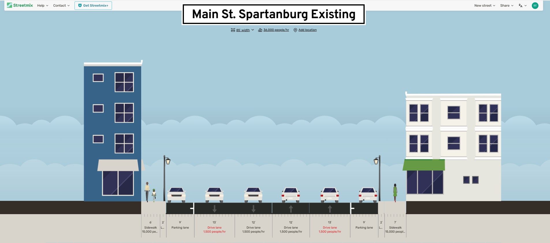 Existing Typical Section Image