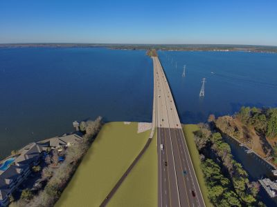 Main span bridge rendering